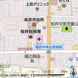 桜井市民会館周辺の地図