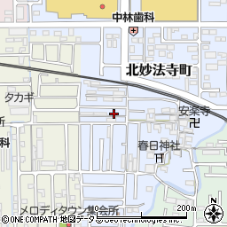 奈良県橿原市北妙法寺町40周辺の地図