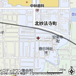 奈良県橿原市北妙法寺町36周辺の地図