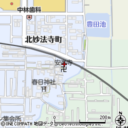 奈良県橿原市北妙法寺町170周辺の地図