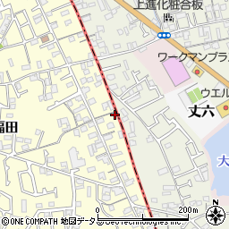 大阪府堺市中区福田81周辺の地図