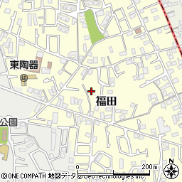 大阪府堺市中区福田350周辺の地図