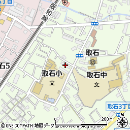 富木南団地周辺の地図