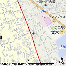 大阪府堺市東区草尾363周辺の地図