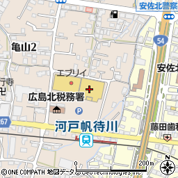 ＤＣＭ可部店周辺の地図