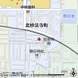 奈良県橿原市北妙法寺町163周辺の地図