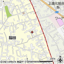 大阪府堺市中区福田373周辺の地図