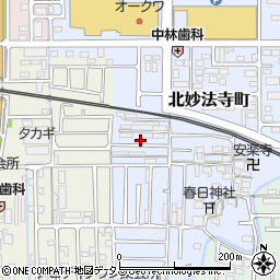 奈良県橿原市北妙法寺町42周辺の地図