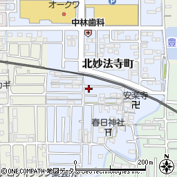 奈良県橿原市北妙法寺町107-7周辺の地図