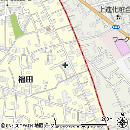 大阪府堺市中区福田374周辺の地図