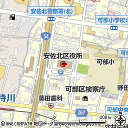広島市役所広島市水道局　料金の問い合わせ安佐北営業所周辺の地図