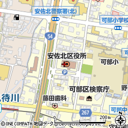 広島市役所　安佐北区役所市民部区政調整課周辺の地図