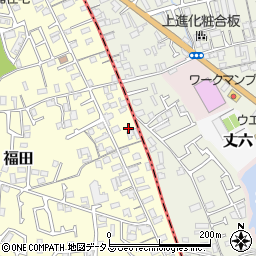 大阪府堺市中区福田76周辺の地図
