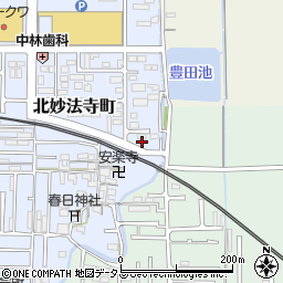 奈良県橿原市北妙法寺町712周辺の地図