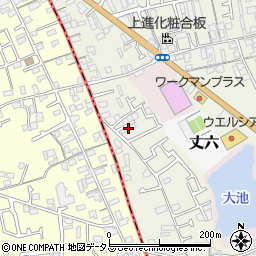 大阪府堺市東区草尾361-1周辺の地図