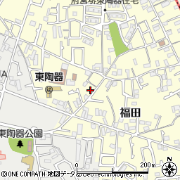 大阪府堺市中区福田347周辺の地図