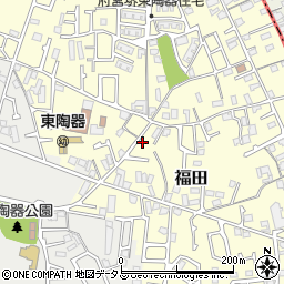 大阪府堺市中区福田348周辺の地図
