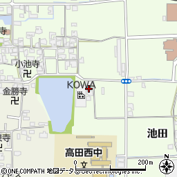 奈良県大和高田市池田319周辺の地図