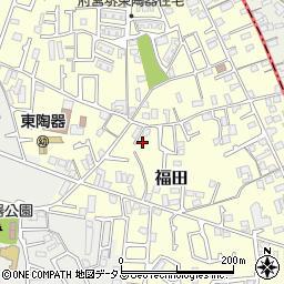 大阪府堺市中区福田351周辺の地図