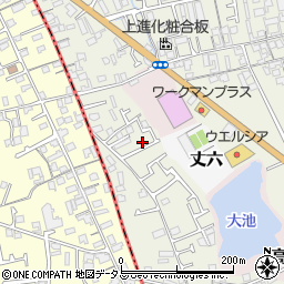 大阪府堺市東区草尾366-16周辺の地図