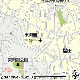 大阪府堺市中区福田345周辺の地図