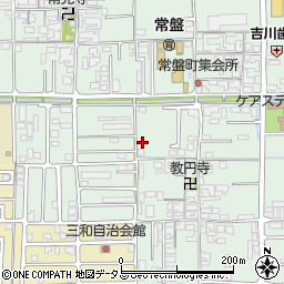 奈良県橿原市常盤町62-1周辺の地図