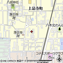 奈良県橿原市上品寺町77周辺の地図