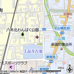 奈良県橿原市上品寺町502周辺の地図