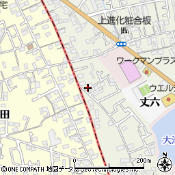 大阪府堺市東区草尾358周辺の地図