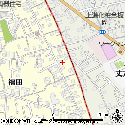 大阪府堺市中区福田73周辺の地図