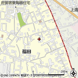 大阪府堺市中区福田367周辺の地図