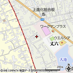 大阪府堺市東区草尾362-17周辺の地図