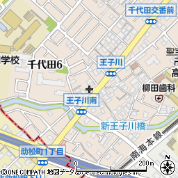 高石千代田郵便局周辺の地図