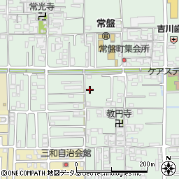 奈良県橿原市常盤町62周辺の地図