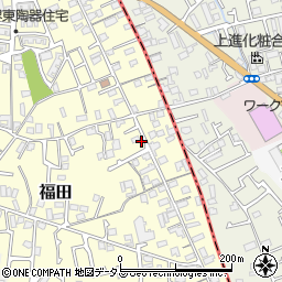 大阪府堺市中区福田375周辺の地図