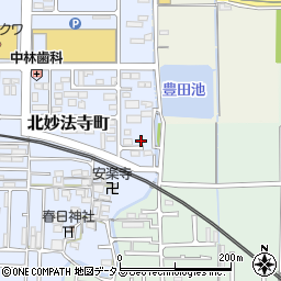 奈良県橿原市北妙法寺町710周辺の地図