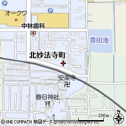 奈良県橿原市北妙法寺町698周辺の地図