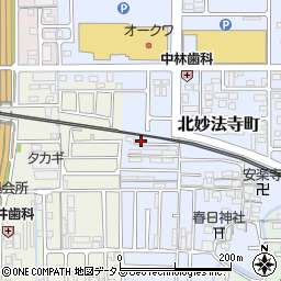 奈良県橿原市北妙法寺町45周辺の地図