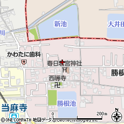 奈良県葛城市勝根13周辺の地図