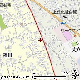大阪府堺市中区福田74周辺の地図