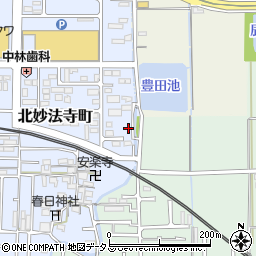 奈良県橿原市北妙法寺町123周辺の地図