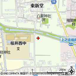 奈良県桜井市東新堂206周辺の地図