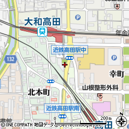 大和高田市立　サイクルポート近鉄高田南周辺の地図