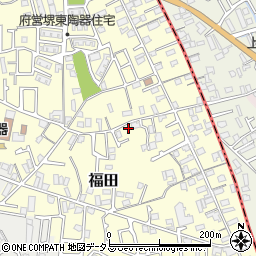 大阪府堺市中区福田365周辺の地図