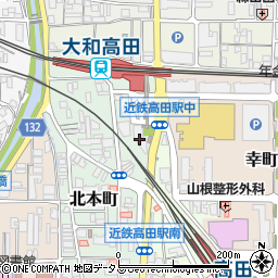 サイクルポート近鉄高田南周辺の地図