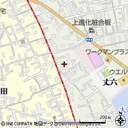 大阪府堺市東区草尾358-4周辺の地図