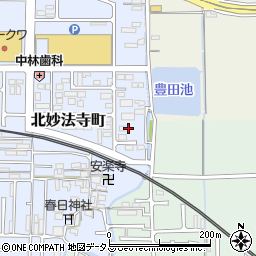 奈良県橿原市北妙法寺町706周辺の地図