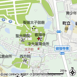 叡福寺周辺の地図