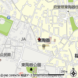 大阪府堺市中区福田330周辺の地図