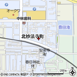 奈良県橿原市北妙法寺町697周辺の地図